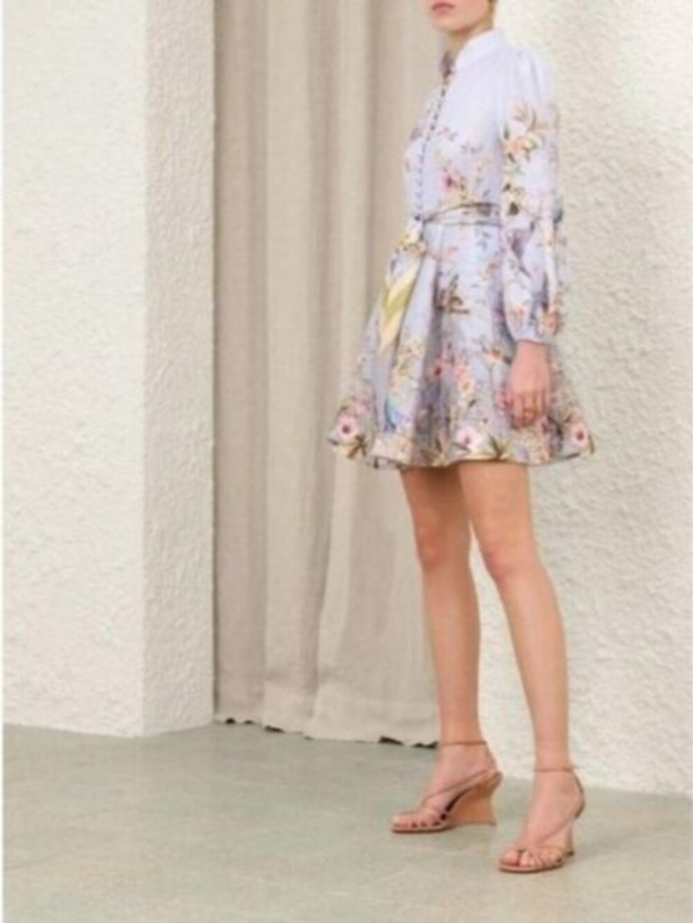 NWOT ！Zimmermann Women `Rebellion` Button Mini Dress-- Size 0/US4